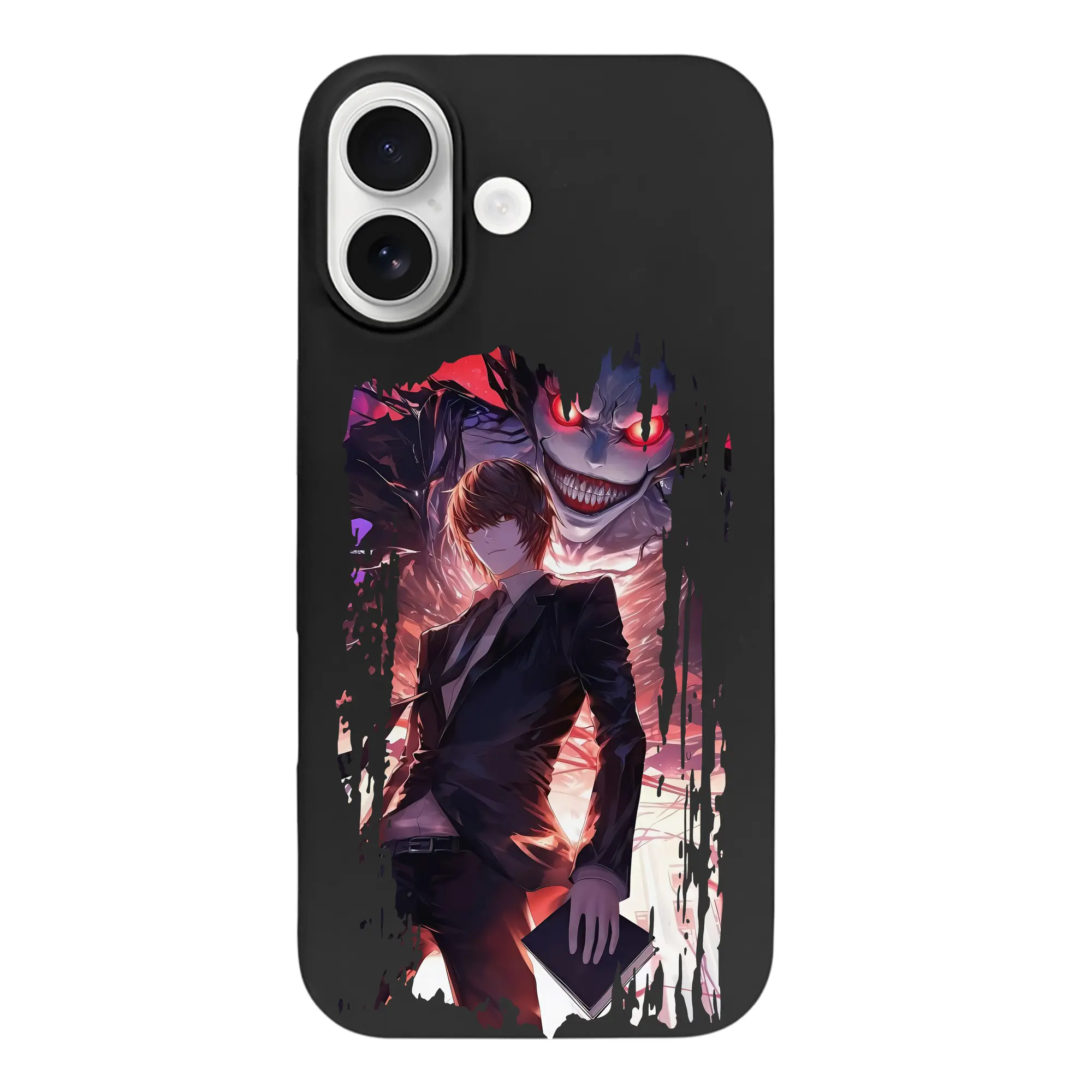 デスノート グッズ,夜神月 - iPhone 17 シリーズ シリコンケース 薄型 耐衝撃 指紋防止 ソフトタッチカバー 精密フィット 傷防止 保護ケース iPhone 17/17 Air/17 Pro/17 Pro Max 対応